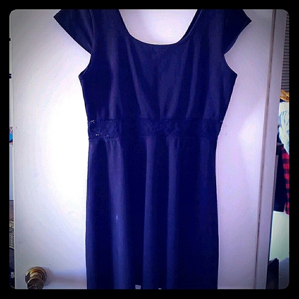 Xhilaration Little Black dress with Stretch Lace Waistband Size XXL